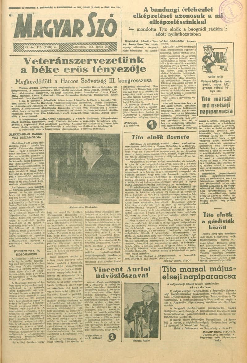 Magyar Szó, 12. évf. 1955. április 28. 116. sz. 1–8. oldal