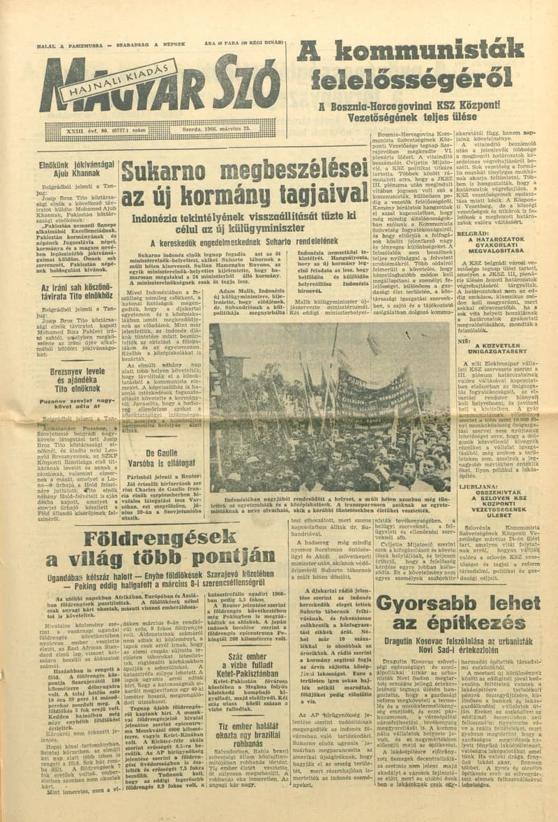Magyar Szó, 23. évf. 1966. március 23. 80. sz.