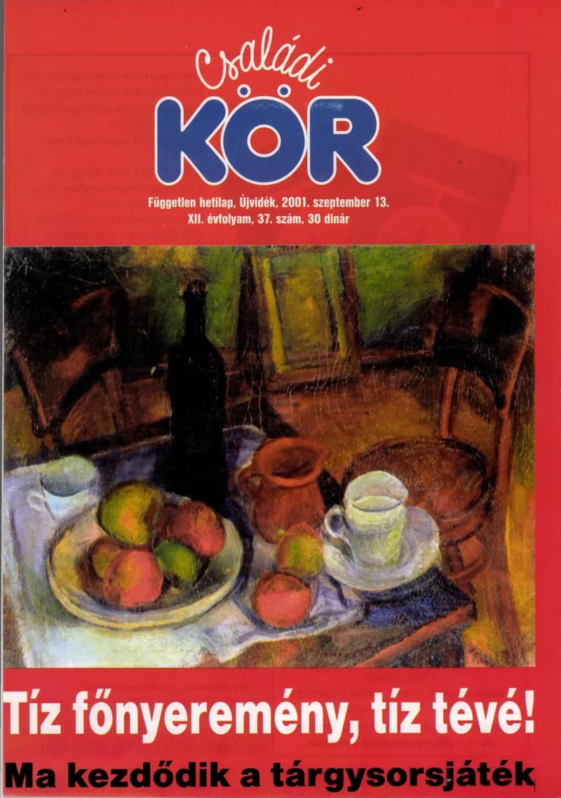 Családi Kör, 12. évf. 2001. szeptember 13. 37. sz.
