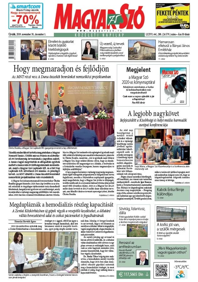 Magyar Szó, 76. évf. 2019. november 30. – december 1. 280. sz. 1–42. oldal