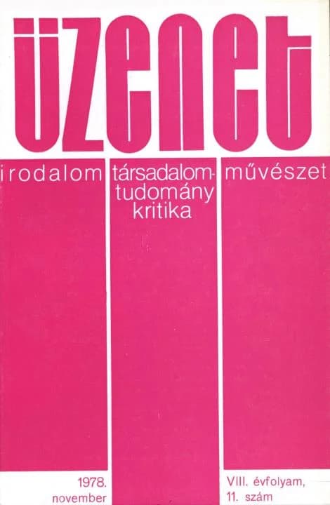 Üzenet, 8. évf. 1978. november. 11. sz. 595–656. oldal