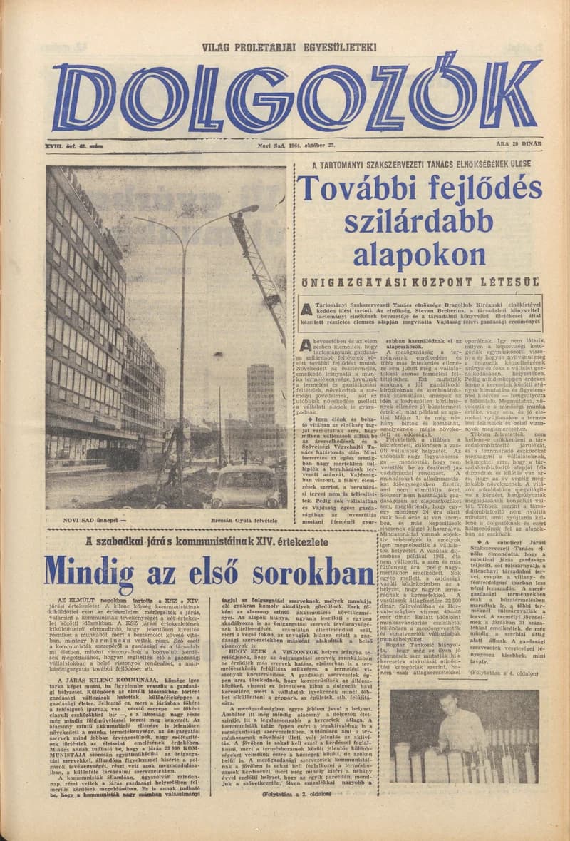 Dolgozók, 18. évf. 1964. október 23. 42. sz.