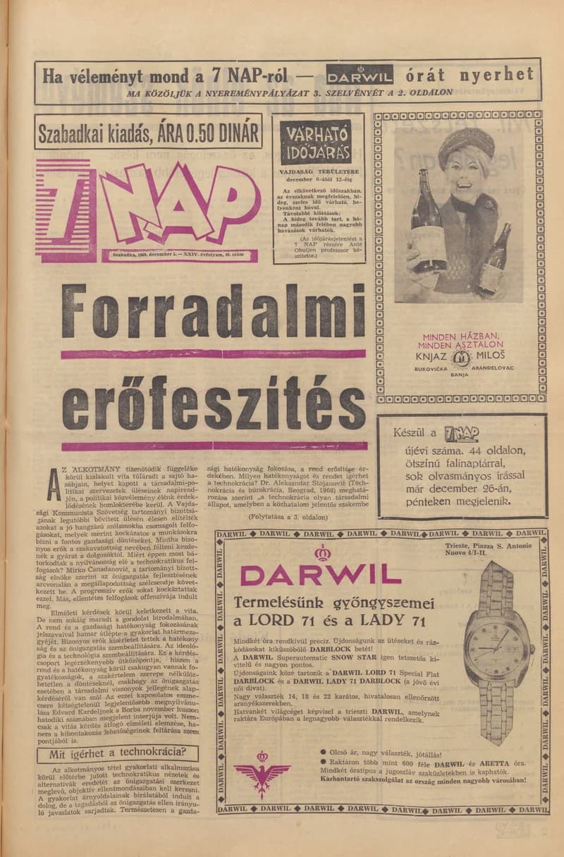 7 Nap, 24. évf. 1969. december 5. 49. sz. 1–16. oldal