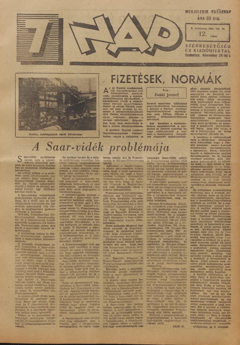 7 Nap, 10. évf. 1955. március 20. 12. sz. 1–12. oldal