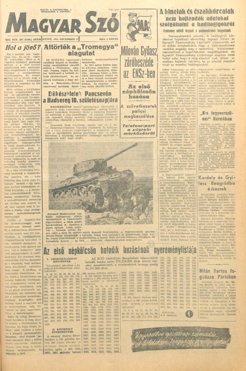 Magyar Szó, 8. évf. 1951. december 17. 297. sz. 1–4. oldal