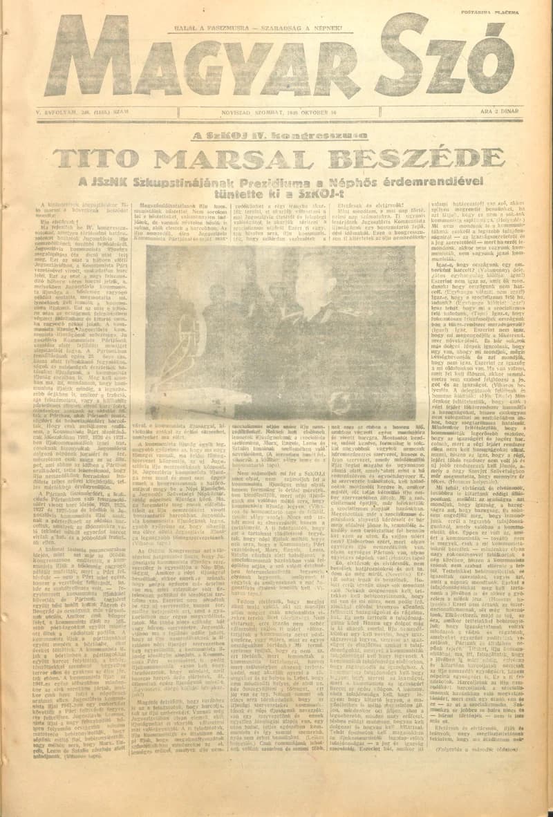Magyar Szó, 5. évf. 1948. október 16. 248. sz. 1–4. oldal