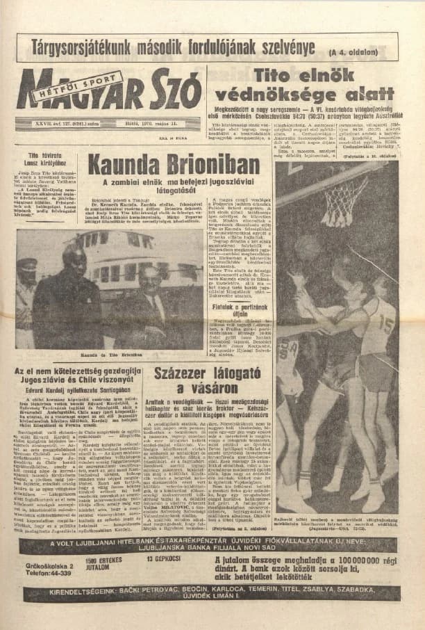 Magyar Szó, 27. évf. 1970. május 11. 127. sz. 1–16. oldal