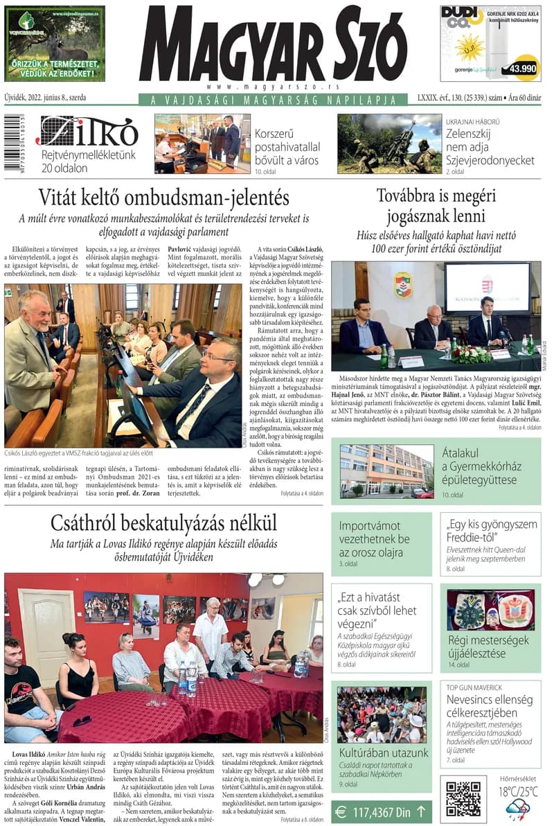 Magyar Szó, 79. évf. 2022. június 8. 130. sz. 1–16. oldal