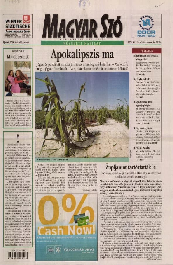 Magyar Szó, 65. évf. 2008. június 13. 134. sz. 1–20. oldal