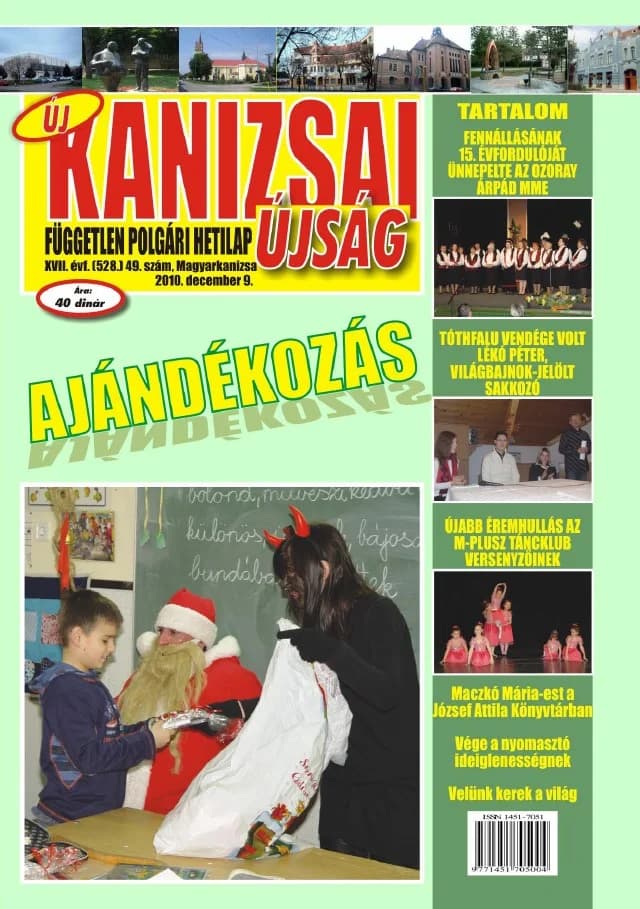 Új Kanizsai Újság, 17. évf. 2010. december 9. 49. sz.