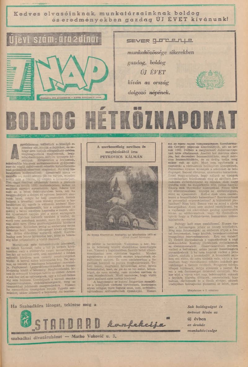 7 Nap, 28. évf. 1973. december 28. 52. sz. 1–52. oldal