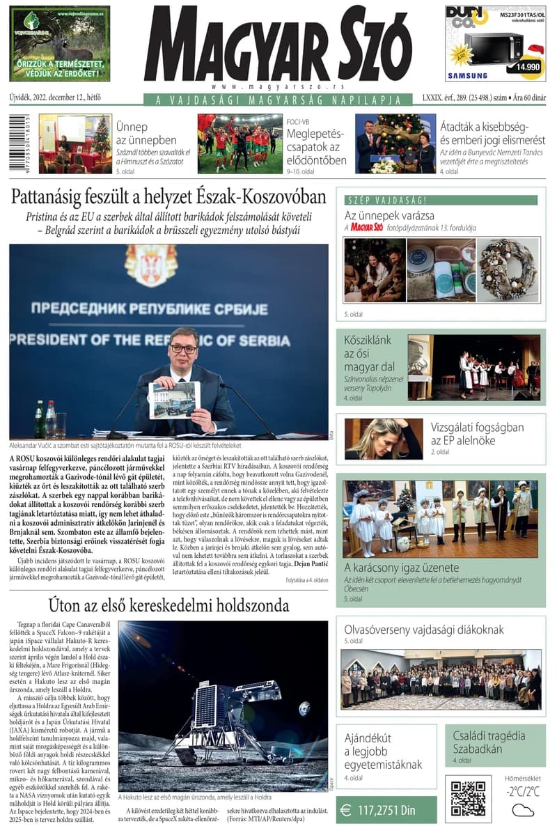 Magyar Szó, 79. évf. 2022. december 12. 289. sz. 1–16. oldal