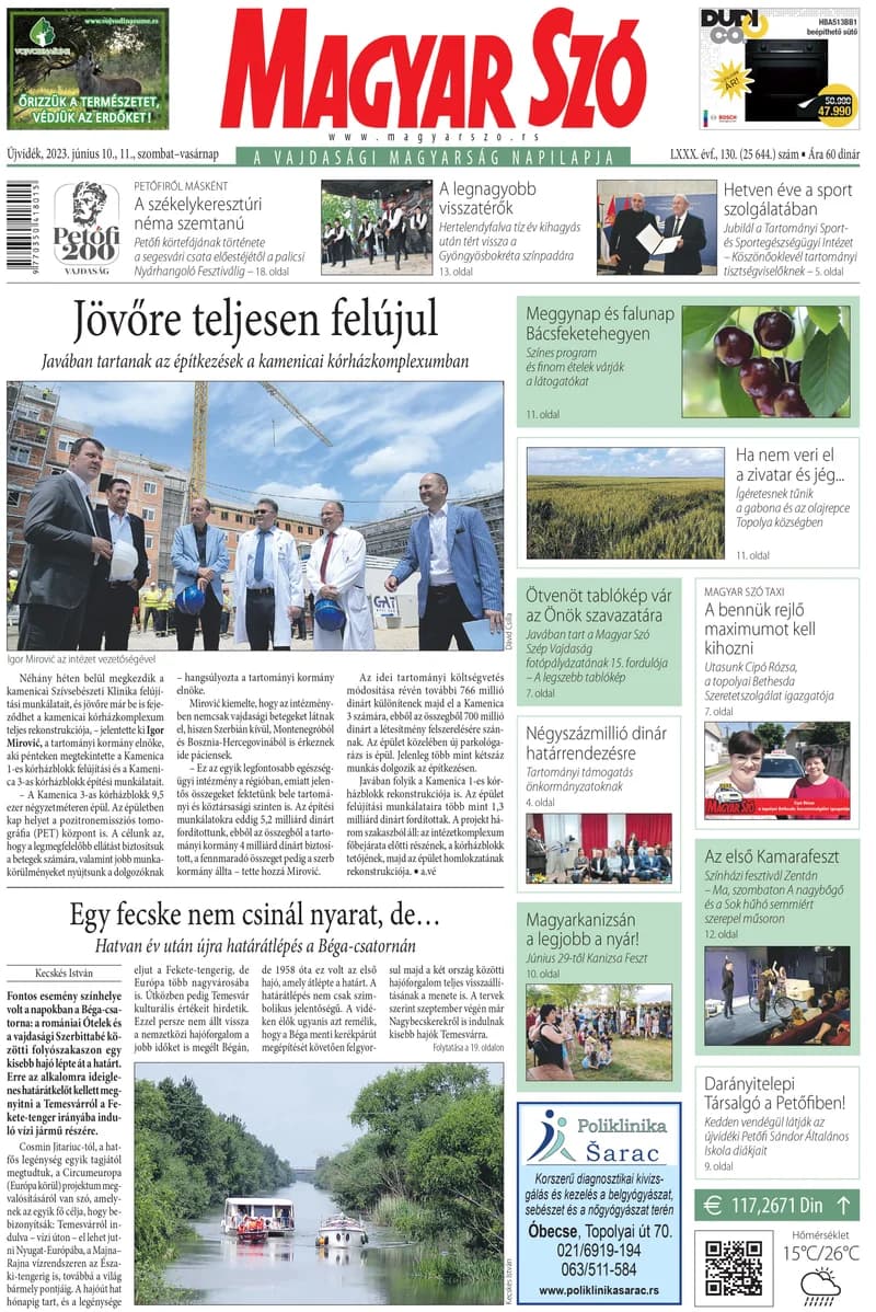 Magyar Szó, 80. évf. 2023. június 10. – 11. 130. sz. 1–32. oldal