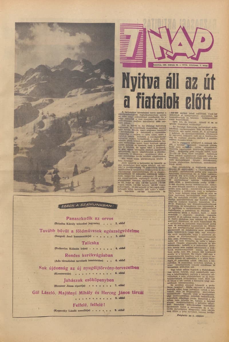 7 Nap, 18. évf. 1963. február 22. 7. sz. 1–20. oldal