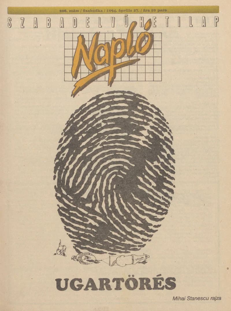 Napló - Szabadelvű hetilap, 5. évf. 1994. április 27. 208. sz.