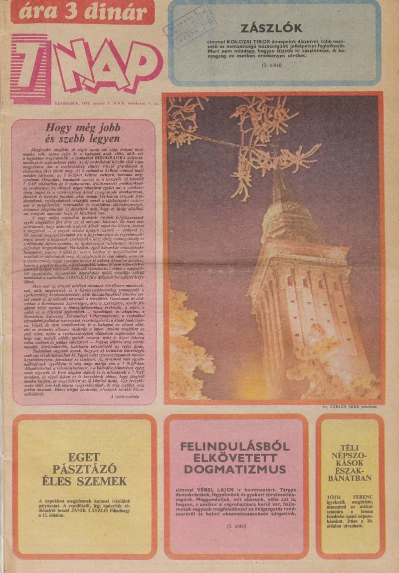 7 Nap, 31. évf. 1976. január 9. 1. sz. 1–24. oldal
