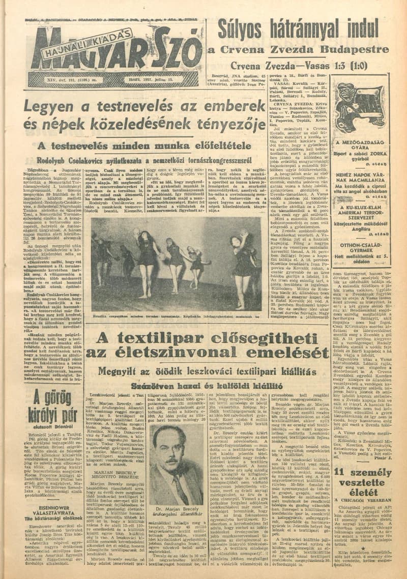 Magyar Szó, 14. évf. 1957. július 15. 191. sz. 1–12. oldal