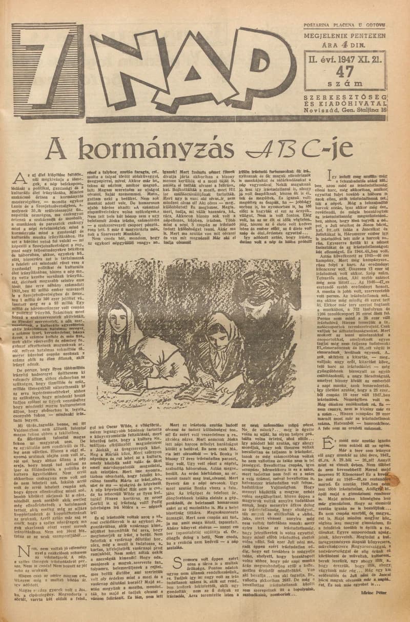 7 Nap, 2. évf. 1947. november 21. 47. sz. 1–10. oldal