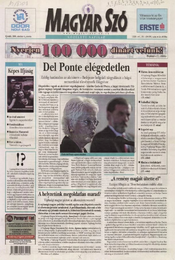 Magyar Szó, 63. évf. 2006. október 4. 231. sz. 1–20. oldal