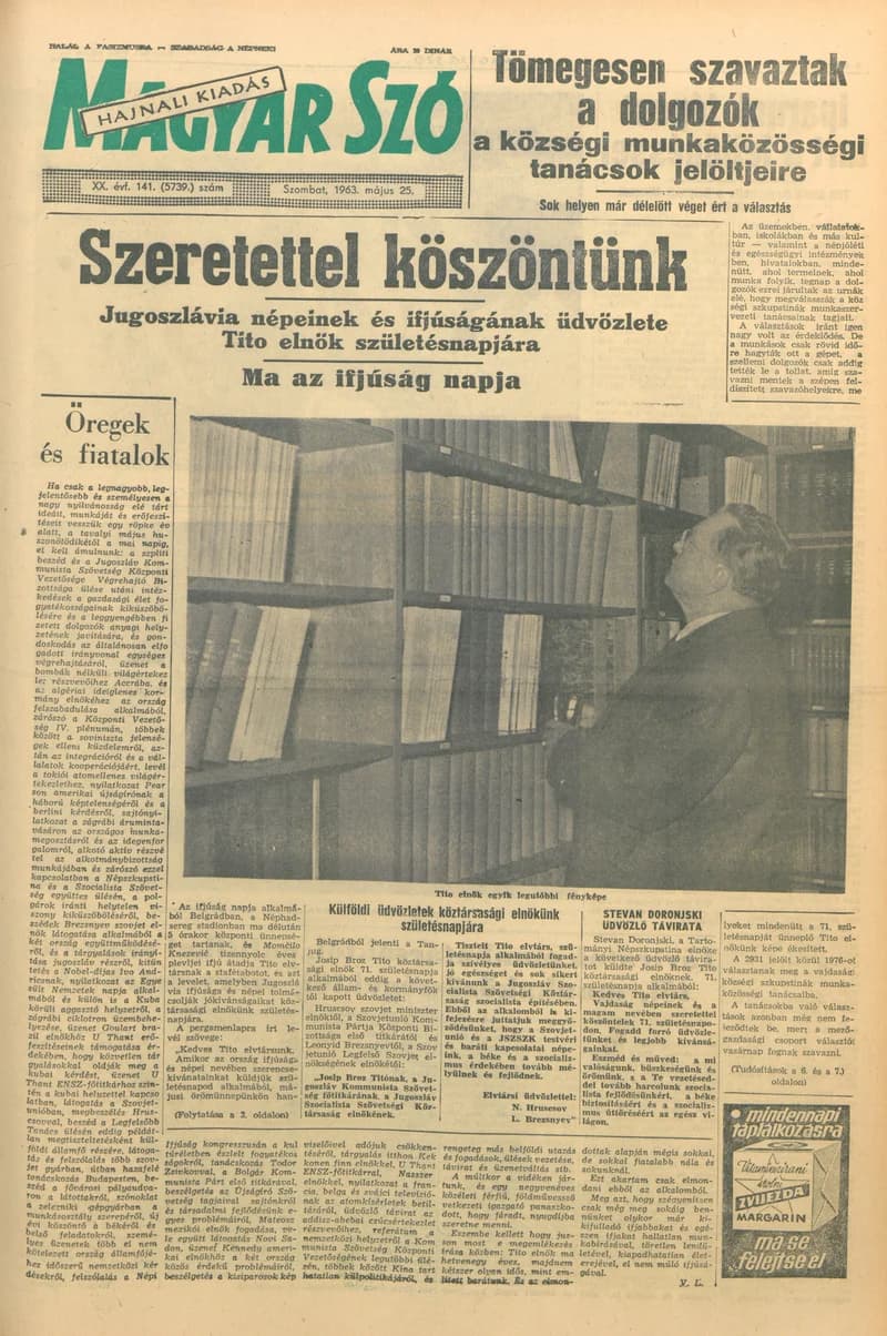 Magyar Szó, 20. évf. 1963. május 25. 141. sz. 1–16. oldal