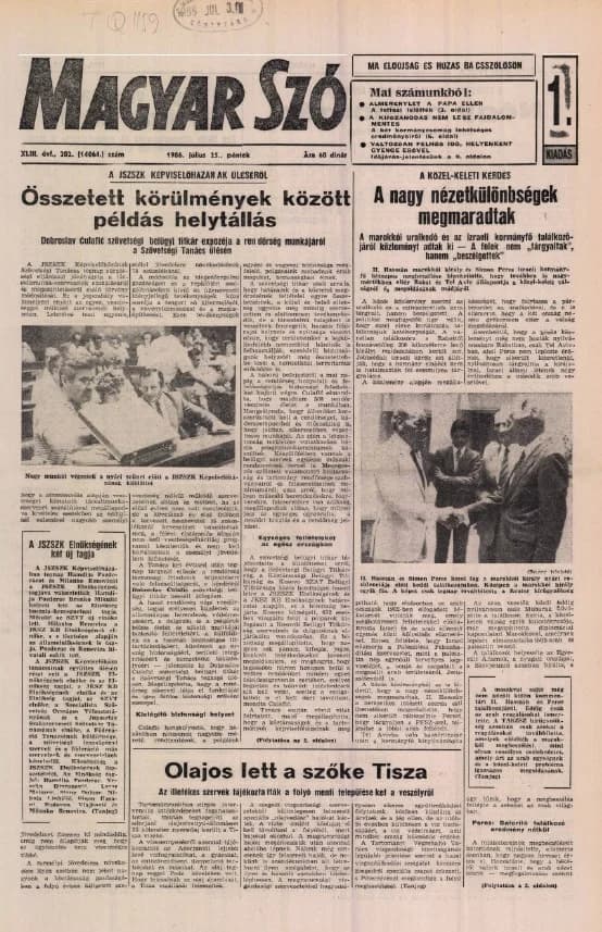 Magyar Szó, 43. évf. 1986. július 25. 202. sz. 1–20. oldal
