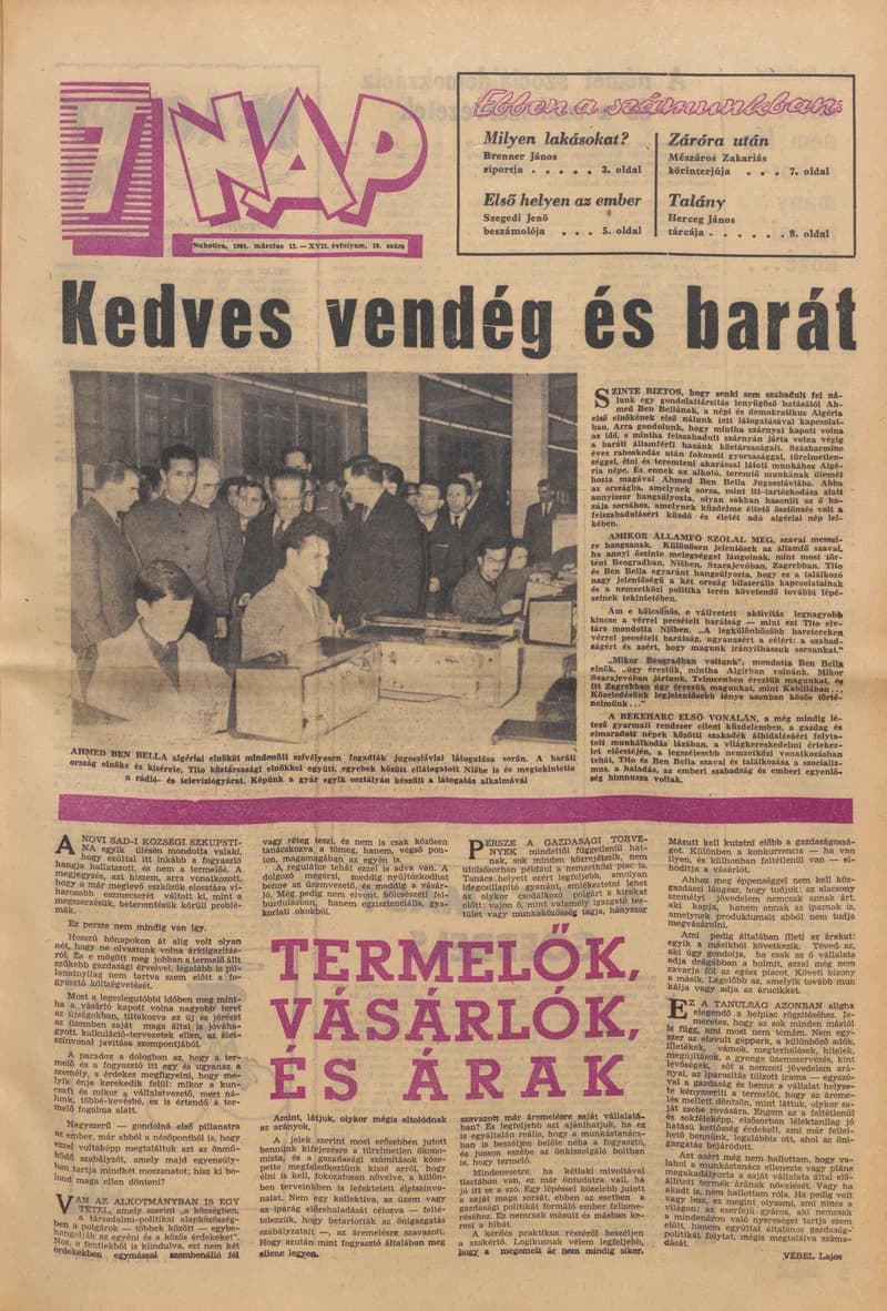 7 Nap, 19. évf. 1964. március 13. 10. sz. 1–24. oldal
