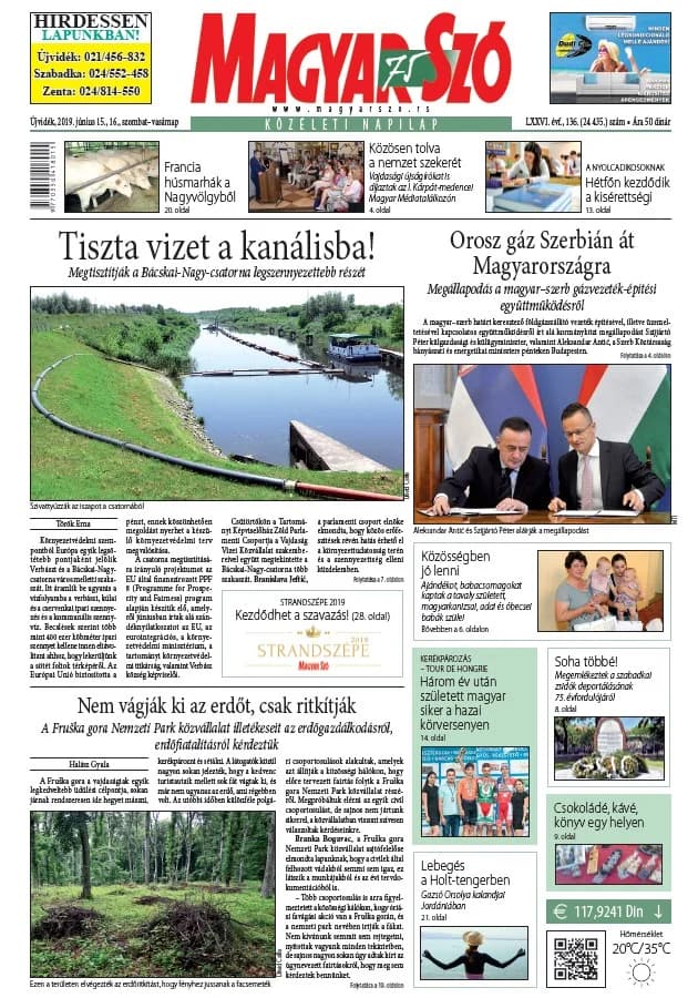 Magyar Szó, 76. évf. 2019. június 15. – 16. 136. sz. 1–42. oldal