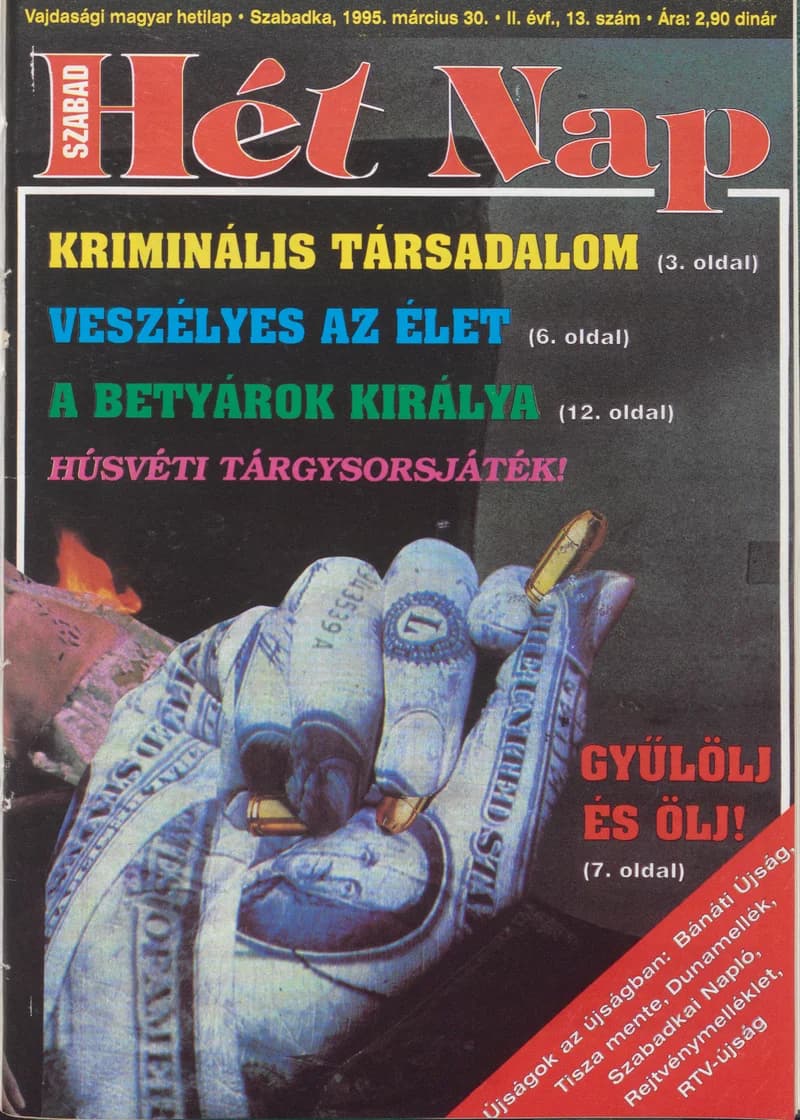 Szabad Hét Nap, 2. évf. 1995. március 30. 13. sz.