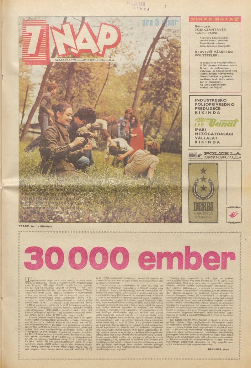 7 Nap, 33. évf. 1978. május 19. 20. sz. 1–24. oldal