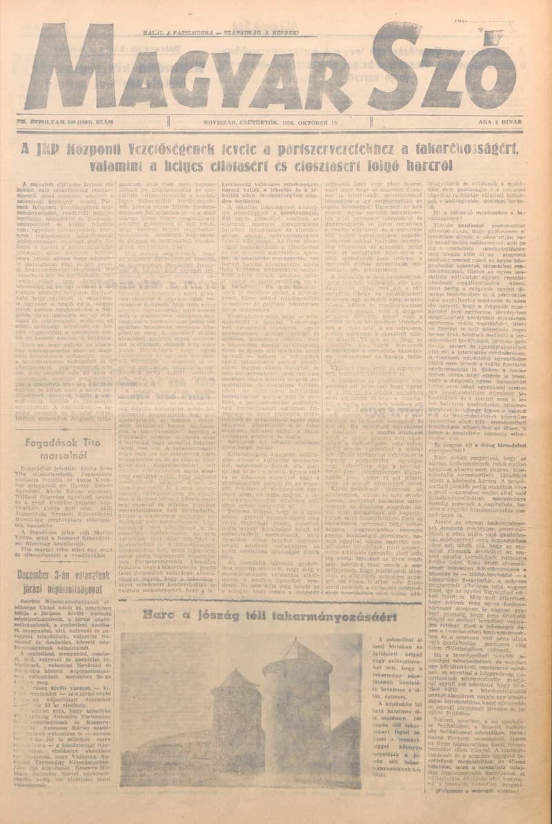Magyar Szó, 7. évf. 1950. október 19. 248. sz. 1–4. oldal