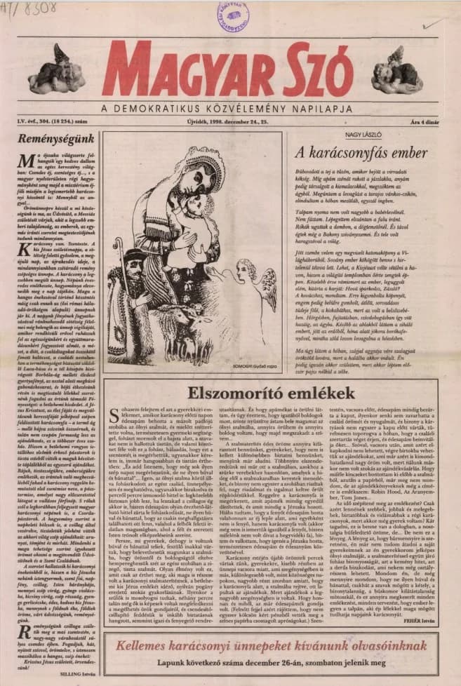 Magyar Szó, 55. évf. 1998. december 24. – 25. 304. sz. 1–24. oldal