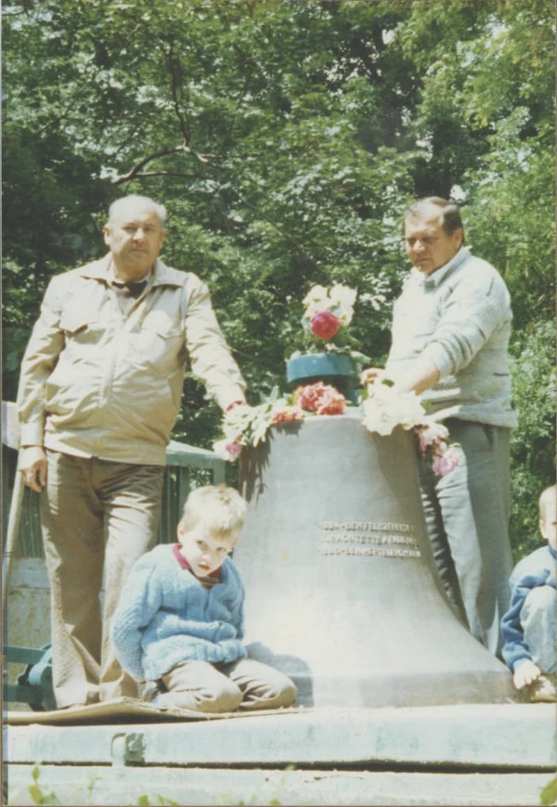 A hertelendyfalvi református templom felújított (újraöntetett) harangja