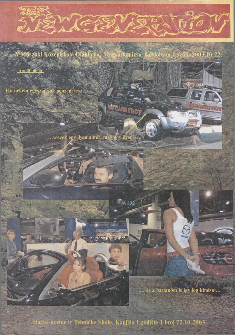 The New Generation, 1. évf. 2003. október 22. 1. sz.