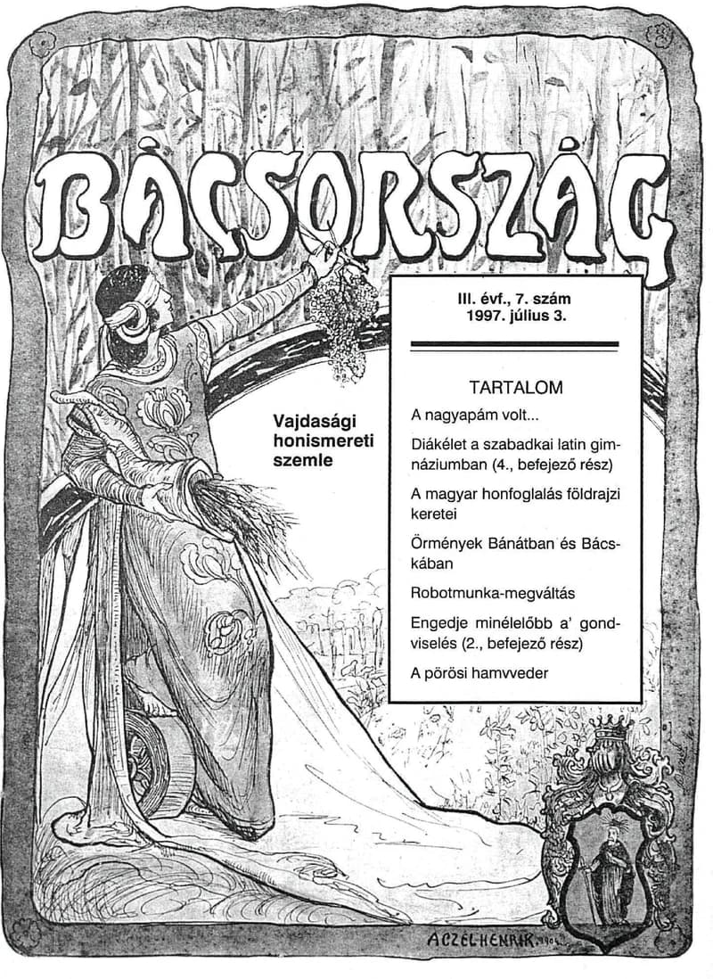 Bácsország, 3. évf. 1997. július 3. 7. sz.