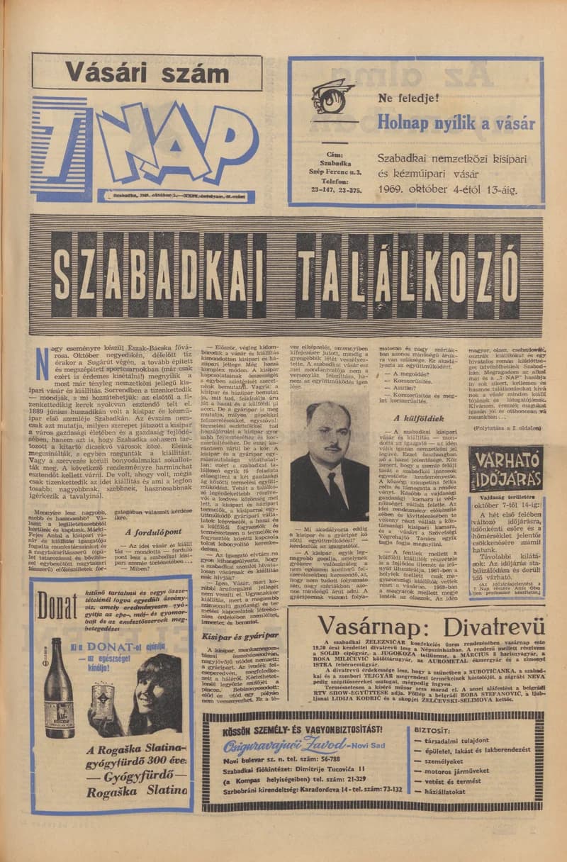 7 Nap, 24. évf. 1969. október 3. 40. sz. 1–16. oldal