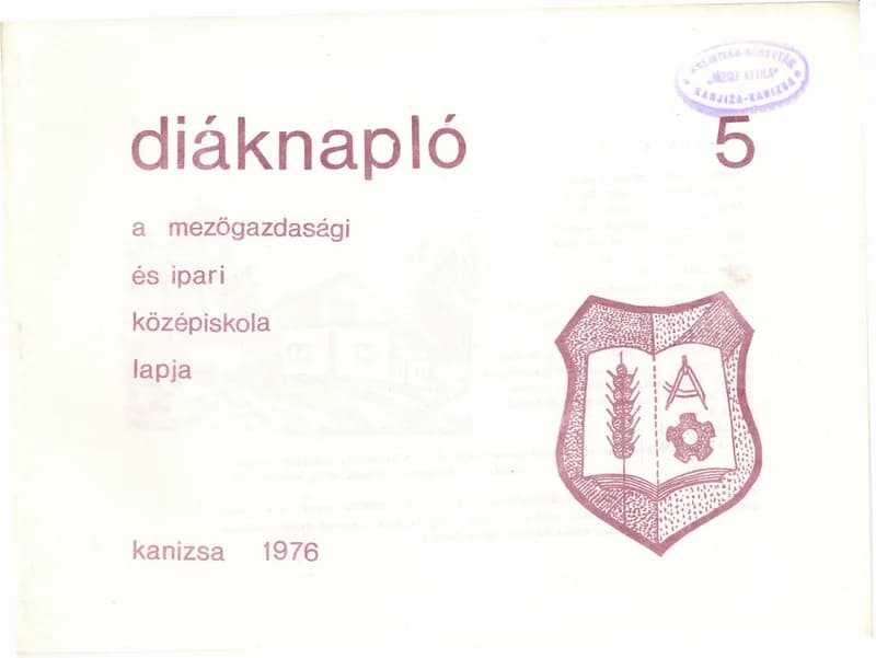 Diáknapló, 2. évf. 1976. 5. sz.