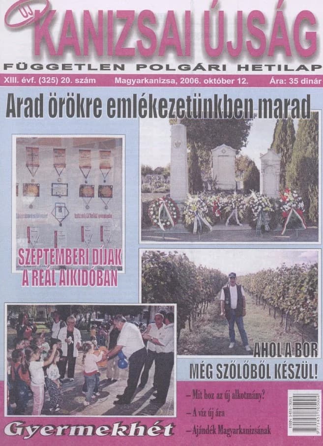 Új Kanizsai Újság, 13. évf. 2006. október 12. 20. sz.