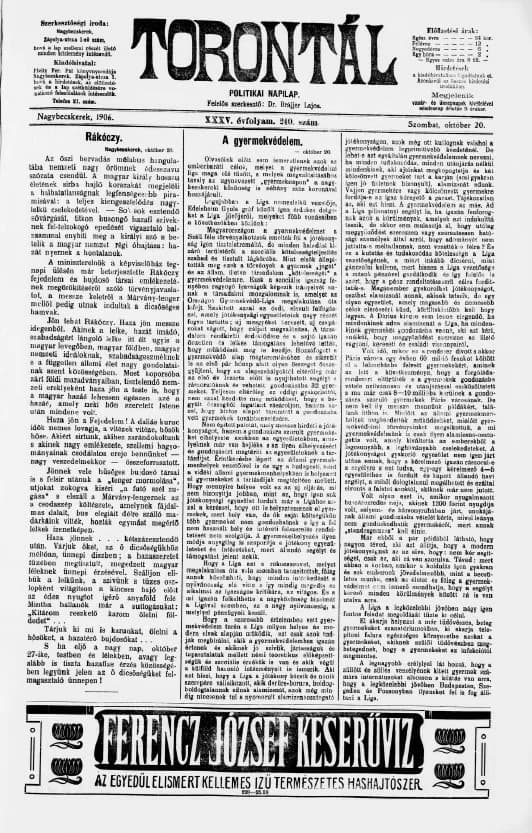 Torontál, 35. évf. 1906. október 20. 240. sz.