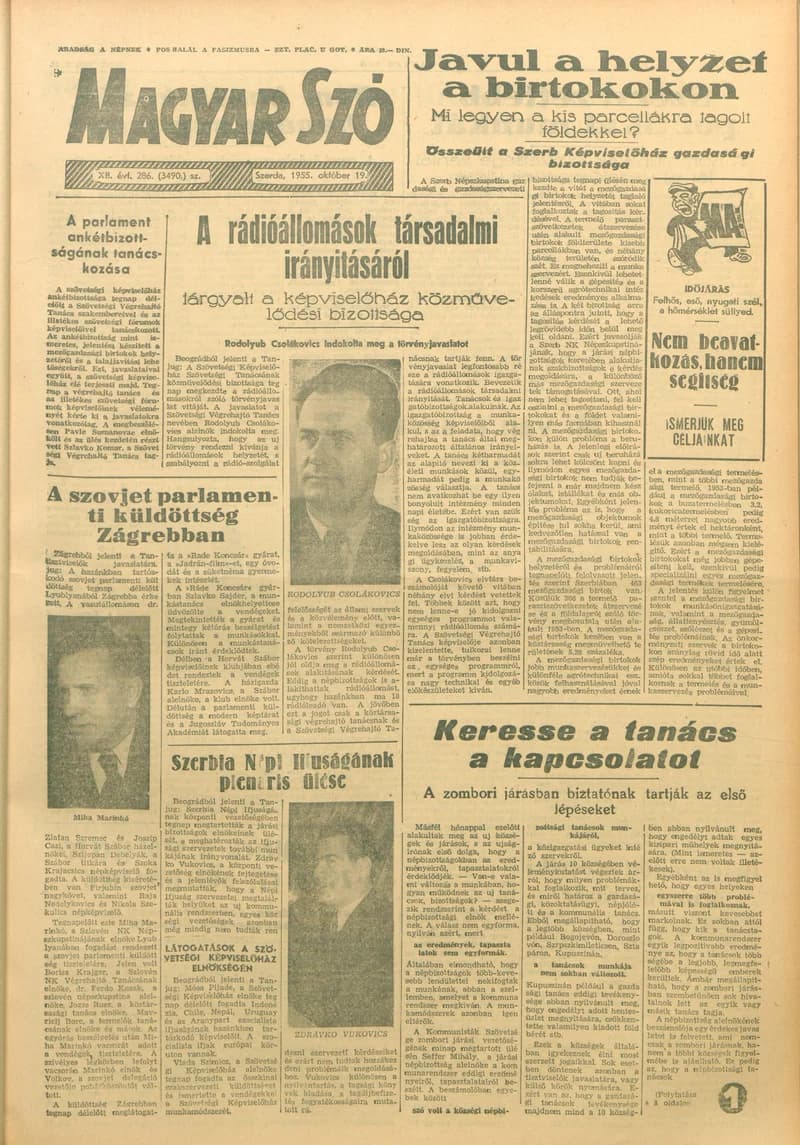 Magyar Szó, 12. évf. 1955. október 19. 286. sz. 1–8. oldal