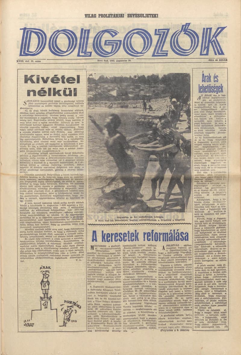 Dolgozók, 19. évf. 1965. augusztus 20. 33. sz.