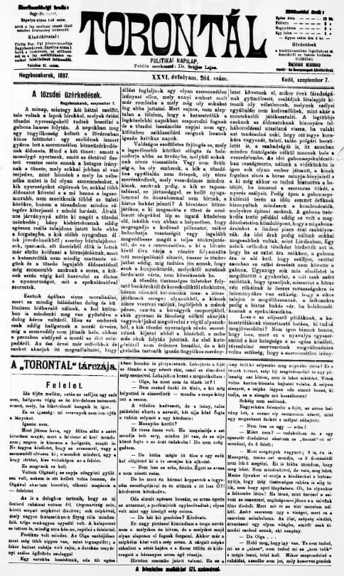 Torontál, 26. évf. 1897. szeptember 7. 204. sz.