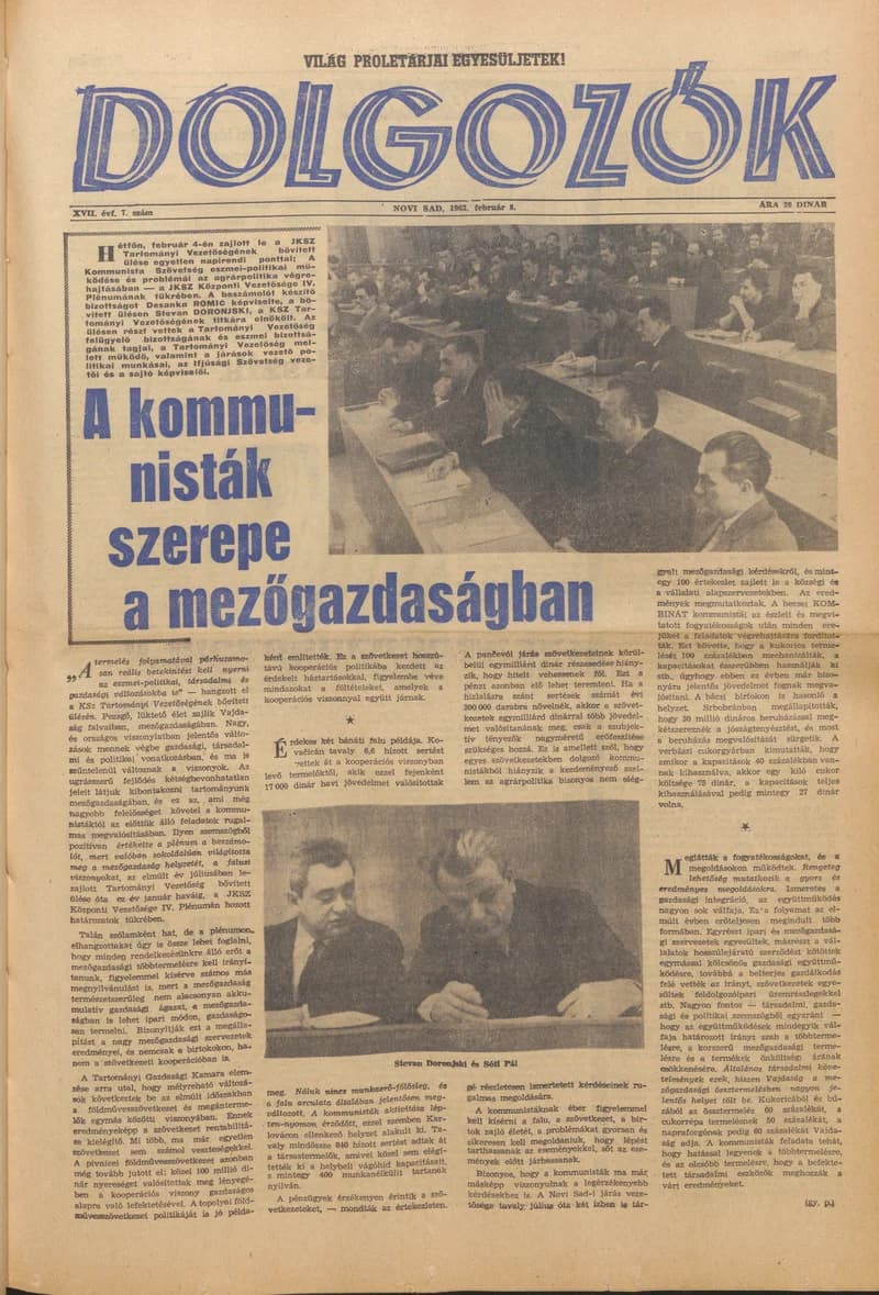 Dolgozók, 17. évf. 1963. február 8. 7. sz.