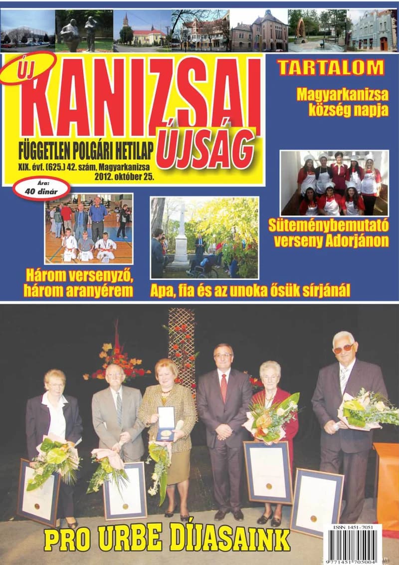 Új Kanizsai Újság, 19. évf. 2012. október 25. 42. sz.