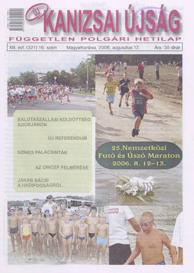 Új Kanizsai Újság, 13. évf. 2006. augusztus 17. 16. sz.