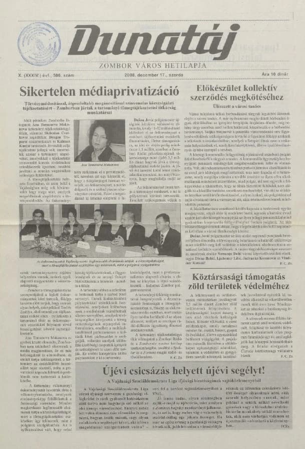 Dunatáj, 10. évf. 2008. december 17. 506. sz.