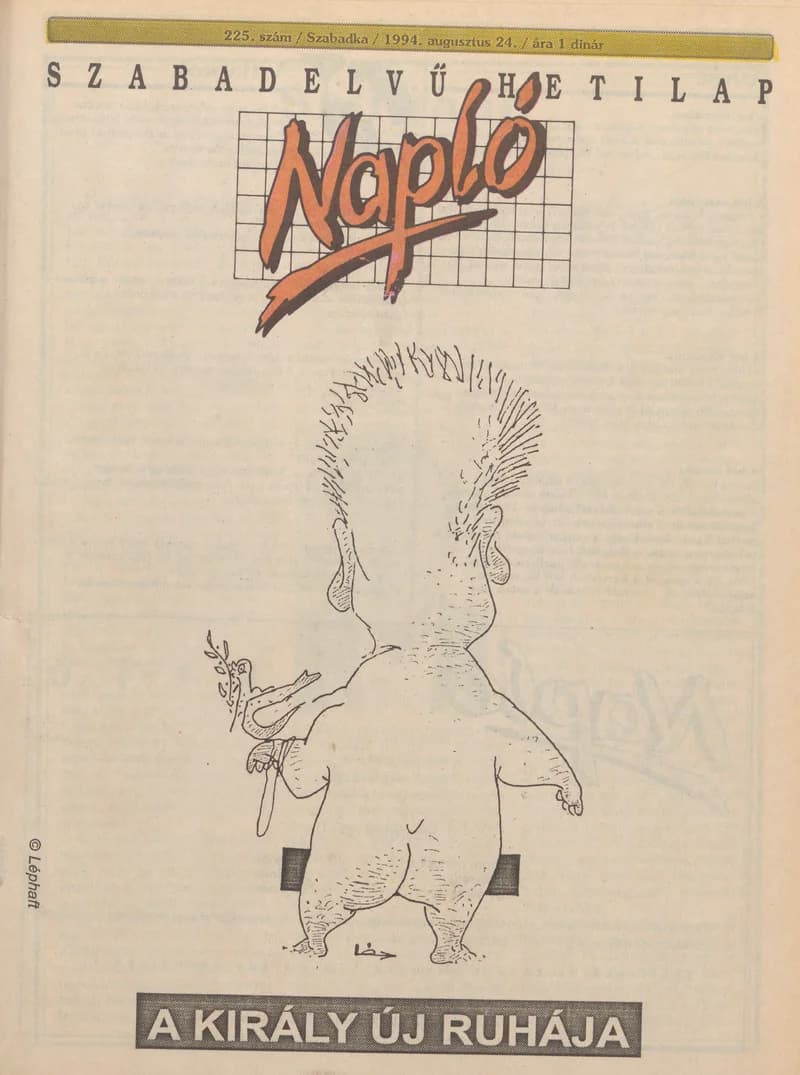 Napló - Szabadelvű hetilap, 5. évf. 1994. augusztus 24. 225. sz.