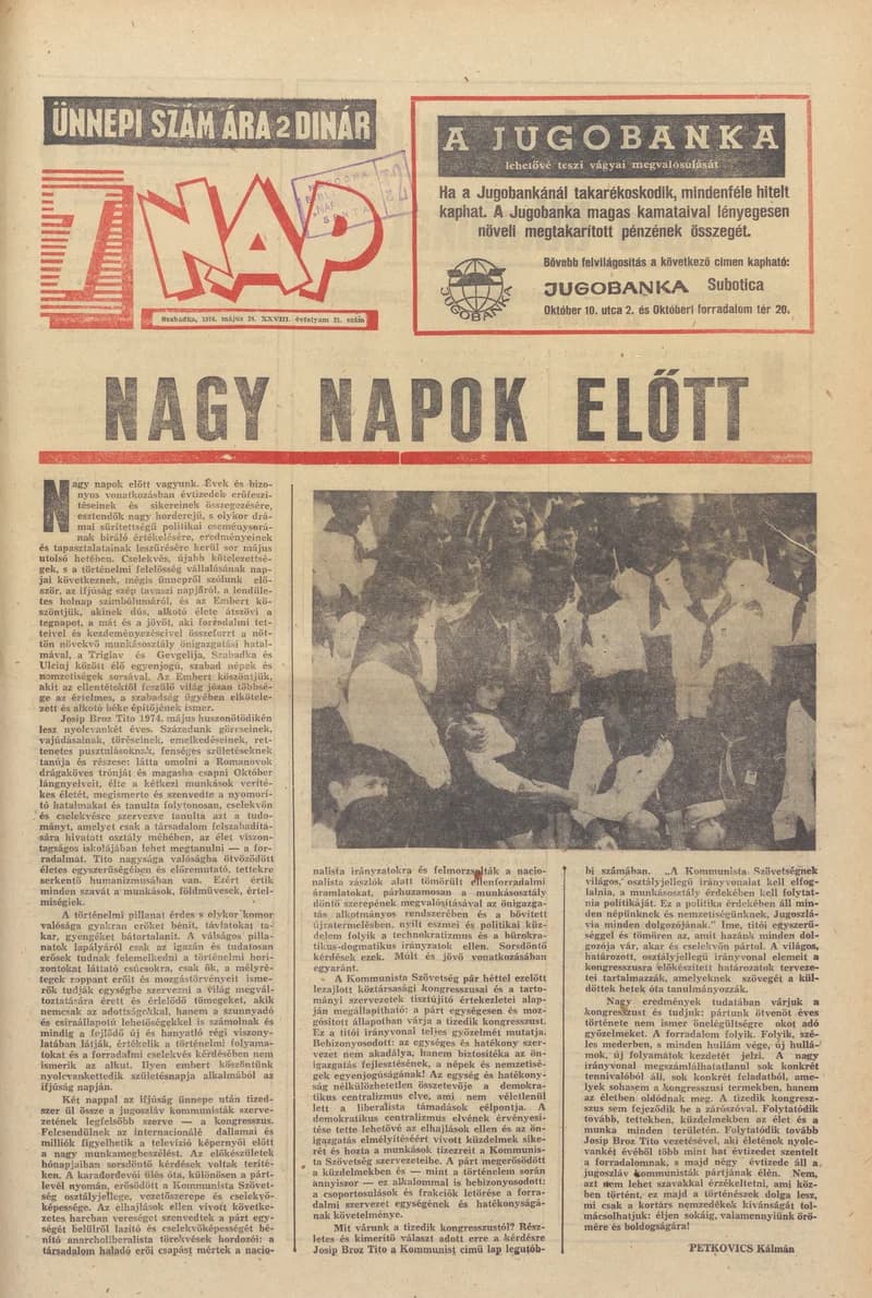 7 Nap, 29. évf. 1974. május 24. 21. sz. 1–32. oldal