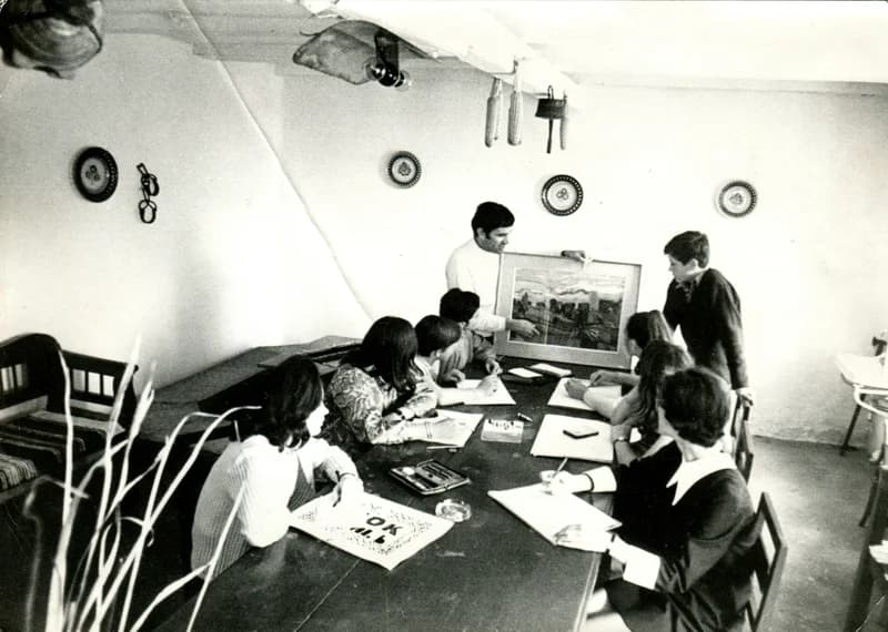 Képzőművészeti csoport - Benes József tanítványaival 