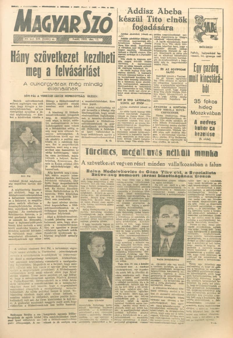 Magyar Szó, 12. évf. 1955. december 13. 339. sz. 1–8. oldal