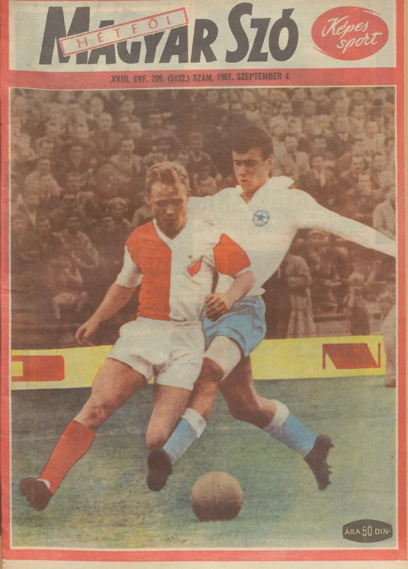 Hétfői Magyar Szó, 18. évf. 1961. szeptember 4. 209. sz.